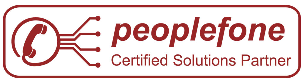 peoplefone Logo für zertifizierte Solutions Partner